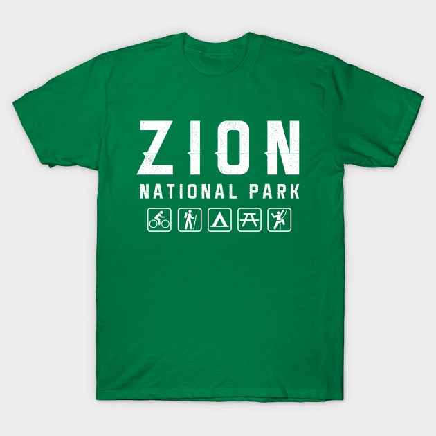 Zion National Park, Utah T-Shirt by npmaps